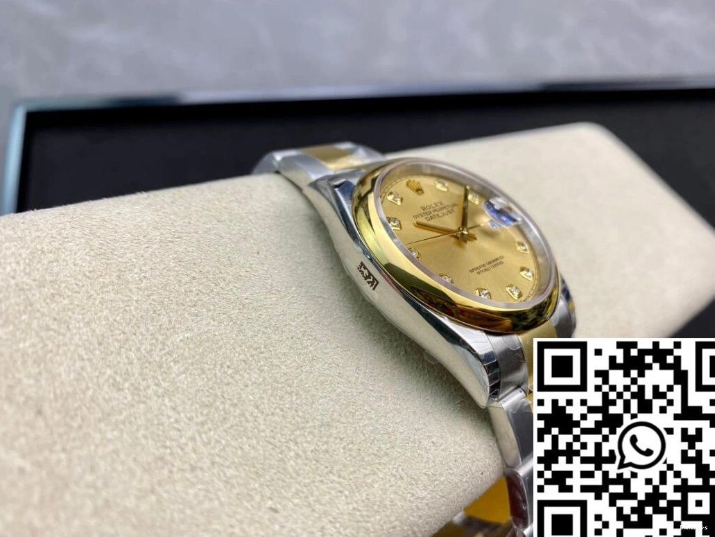 Dial Diamond-set EW Rolex Datejust Factory M126203-0018 0124